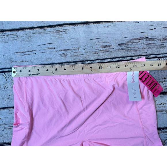 Lilly Pulitzer x Meryl Luxletic Shorts Womens Lg Pink Pull On Athletic NWT - Picture 5 of 8
